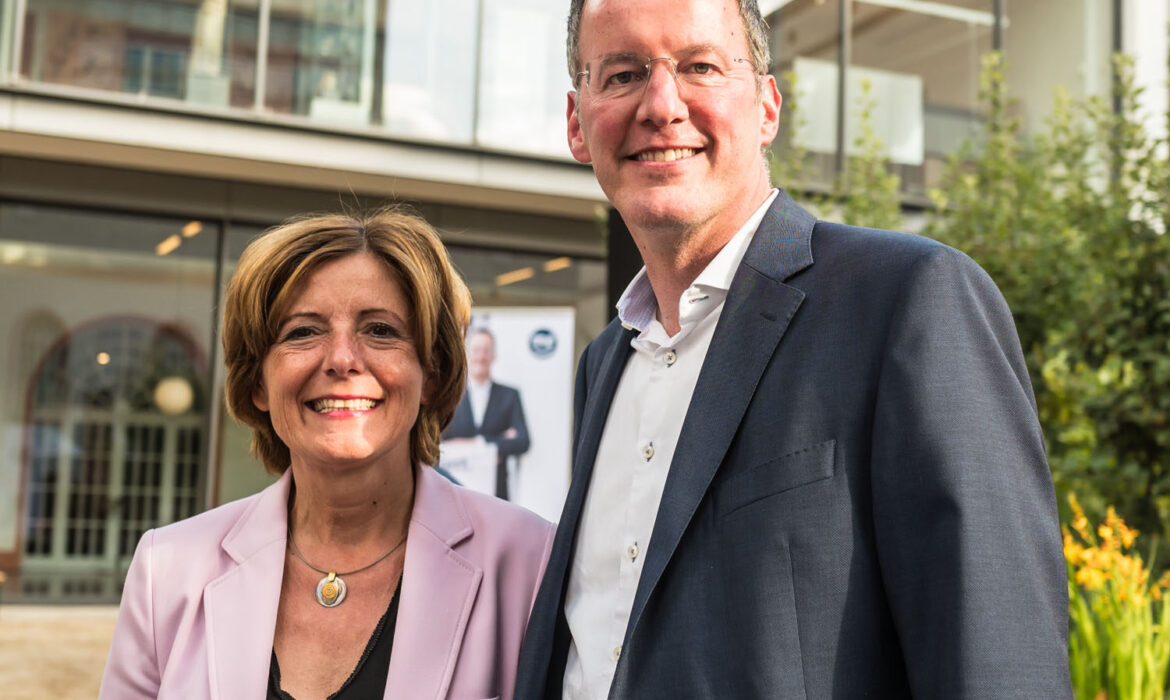 Der Mainzer Oberbürgermeister Michael Ebling mit der rheinland-pfälzischen Ministerpräsidentin Malu Dreyer