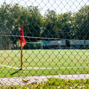 Fußballplatz in Mainz-Bretzenheim. Hier spielt der FC Ente Bagdad