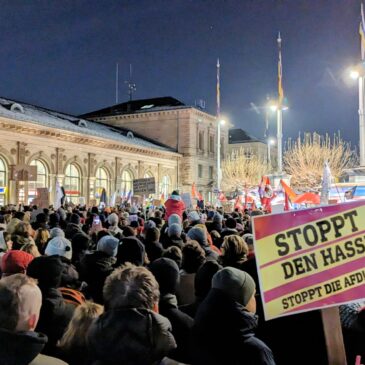 Demostration gegen die AfD am 18. Januar 2024
