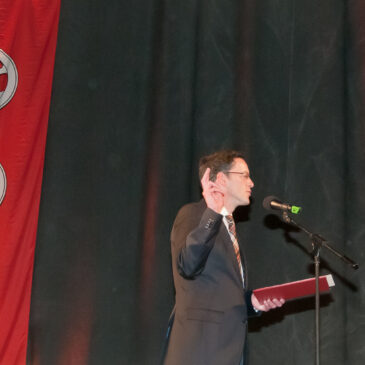 Michael Ebling bei seiner ersten Vereidigung als Oberbürgermeister am 18. April 2012