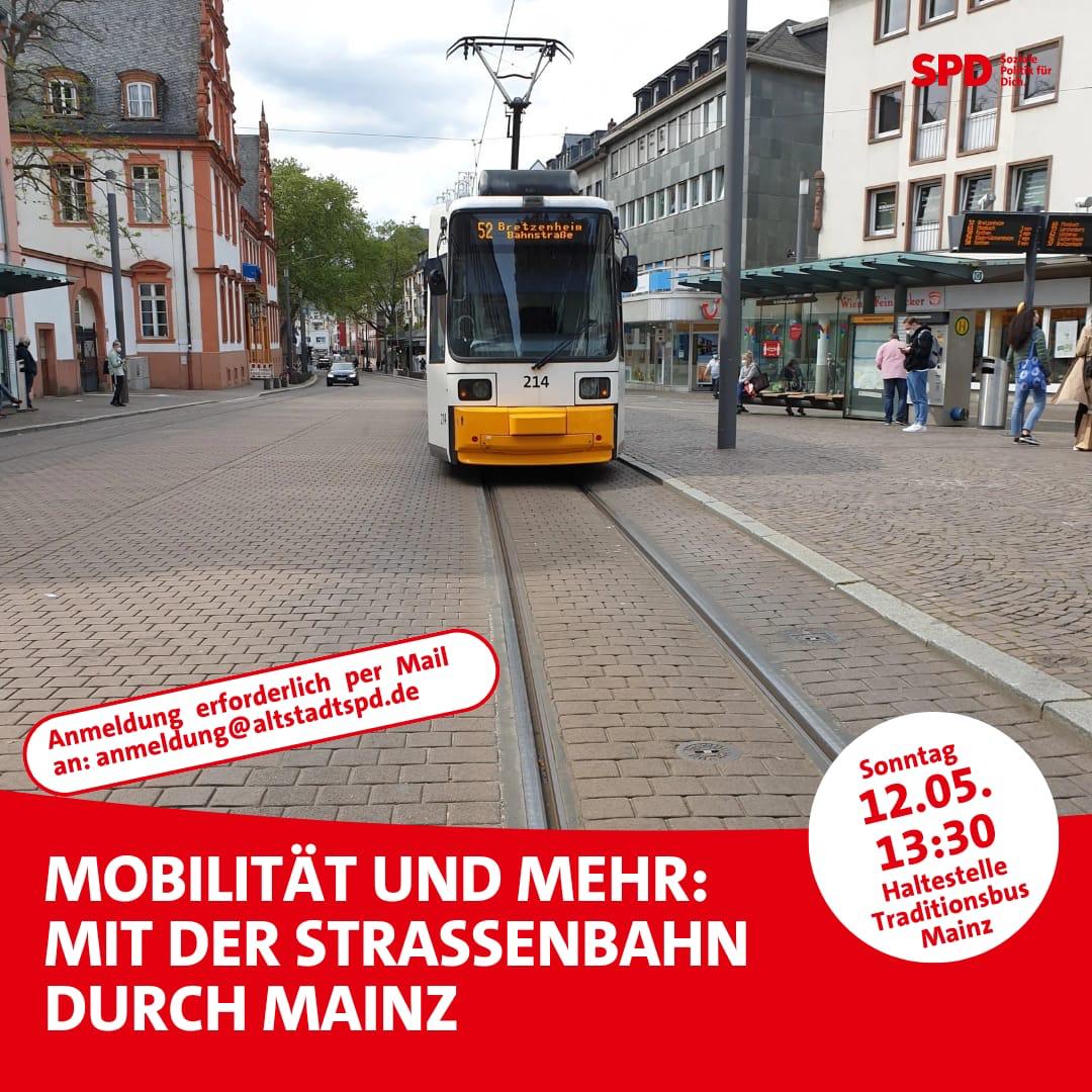 Bild zum Termin Die SPD fährt Straßenbahn