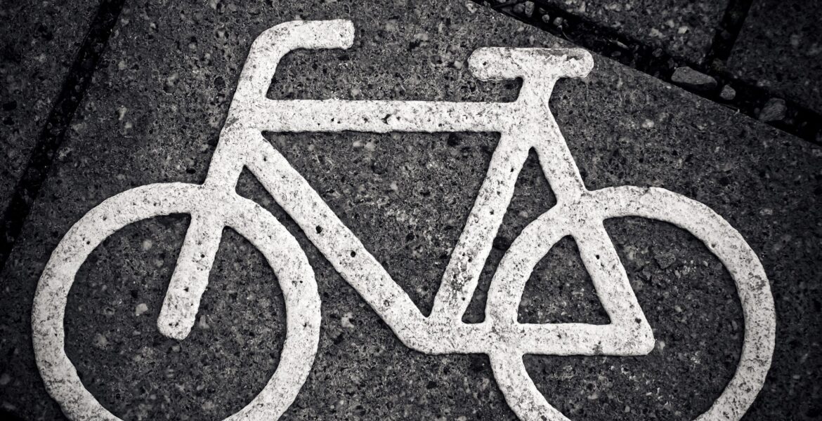 Symbolbild: Piktogramm mit einem Fahrrad